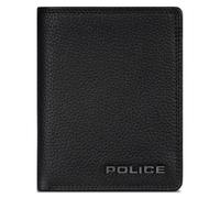 Police Porte-monnaie RFID cuir 9,5 cm dépliant noir