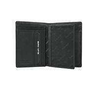 Police Portefeuille homme en cuir véritable, vertical, grand, sans porte-monnaie, boîte cadeau