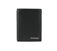 Police Portefeuille pour homme en cuir véritable, fin avec porte-monnaie, porte-cartes et boîte cadeau, 11 x 9.5 x 2.5 cm, Moderne