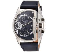 Police pour Homme. Analogique-Numérique Quartz Montre avec Bracelet en Cuir