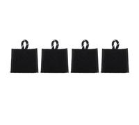 Police Radio phone Holder 4PCS Secure Attachement Strong Coux Fabric Durable Application de la loi Radio Mic de pour performances Discours Interviews Mélange de tissu 1,97 x 1,97 (Câble court)