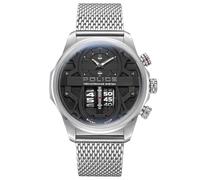 Police Montre Reloj Rotorcrom Acier inoxydable Étanchéité 5 ATM Cadran gris