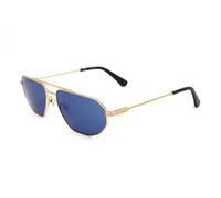 Police SPLF66 Sunglasses, Shiny Endura Gold Sandblasted Or Matt Pa, 58 Unisex
