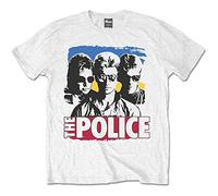 Police - the - T-Shirt # L Unisex White # Band Photo Sunglasses [Import]