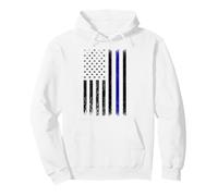 Police Thin Blue Line Flag USA American Patriotic Sweat à Capuche