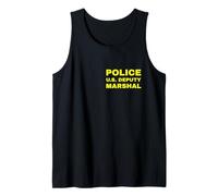 Police U.S. Deputy Marshal Small Front Print USMS Officer US Débardeur