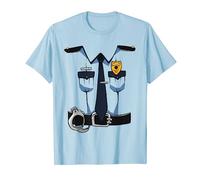 Police Uniform DIY Easy Costume Halloween Adults Kids Police T-Shirt