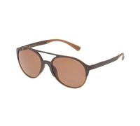 Police, unisex, Accessoires, Brun, Taille: ONE Size Lunettes de soleil injectées marron avec protection