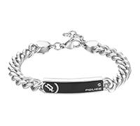 POLICE Universal II PEAGB0010801 Bracelet en argent pour homme, One Size, Acier inoxydable, Pas de gemme