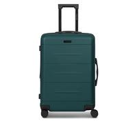 Police London 4 roues Valise cabine 64 cm avec soufflet d'extension bleu pétrole