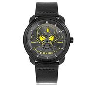 Police Watches bleder Montre Homme Analogique Quartz avec Bracelet Cuir PL.15714JSB-02A-XM, Sangle, Noir, Sangle