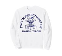 Polichinelle dans Le Tiroir Annonce Bébé Humour Baby Shower Sweatshirt