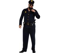 Policier - Costume pour adulte taille M-XXL, taille:XXL