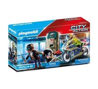 Policier En Moto Et Voleur Playmobil CITY ACTION