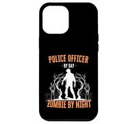 Policier Le Jour, Zombie la Nuit, Flic d'halloween drôle Coque pour iPhone 12 Pro Max