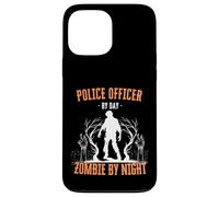 Policier Le Jour, Zombie la Nuit, Flic d'halloween drôle Coque pour iPhone 13 Pro Max