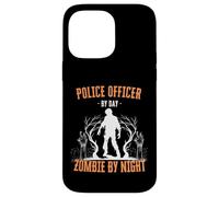 Policier Le Jour, Zombie la Nuit, Flic d'halloween drôle Coque pour iPhone 14 Pro Max