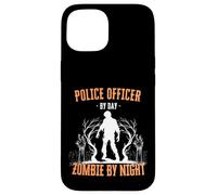 Policier Le Jour, Zombie la Nuit, Flic d'halloween drôle Coque pour iPhone 15