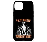 Policier Le Jour, Zombie la Nuit, Flic d'halloween drôle Coque pour iPhone 15 Plus