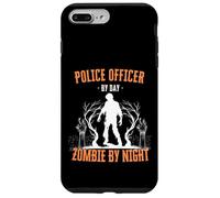 Policier Le Jour, Zombie la Nuit, Flic d'halloween drôle Coque pour iPhone 7 Plus/8 Plus