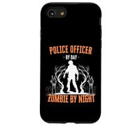 Policier Le Jour, Zombie la Nuit, Flic d'halloween drôle Coque pour iPhone SE (2020) / 7/8