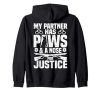Policier : Mon Partenaire a des Pattes et Un Nez pour Que Justice Soit Faite Sweat à Capuche