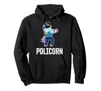 Policière Cop Licorne Officier de Police des Forces de l'ordre Sweat à Capuche