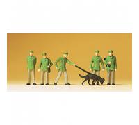 Policiers avec chien (x6) - PREISER 14008 - HO 1/87