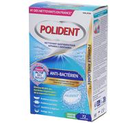 Polident Nettoyant Prothèse Anti-Bactérien Anti-Tartre 72comp