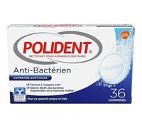 Polident Comprimés antibactériens quotidiens – 36 comprimés (lot de 3)