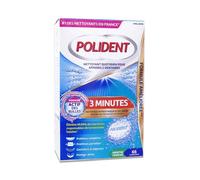 Polident Comprimés Nettoyants 3 Minutes 66 comprimés