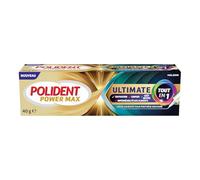 POLIDENT - Crème fixative Power Max Ultimate, Fixation La Plus Puissante pendant 12H, Confort Cliniquement Prouvé, Pour Prothèses Dentaires Partielles ou Complètes, 40g
