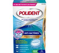 Polident Nettoyant Prothèse Anti-Bactérien Anti-Tartre 72comp