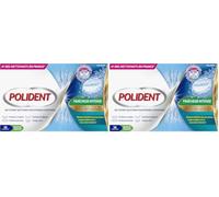 POLIDENT Nettoyant Antibactérien, Fraîcheur Intense, Pour Prothèses Dentaires Complètes ou Partielles - Elimine les Bactéries Responsables de la Mauvaise Haleine - 36 Comprimés (Lot de 2)