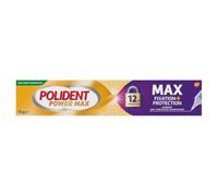 POLIDENT Power Max Crème Adhésive Prothèses Dentaires, Fixation 12H, 70g | Avec Embout de Précision - Fixation 12H + Protection - Crée une Barrière Contre les Particules Alimentaires