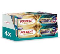 POLIDENT - Power Max Ultimate - Crème Adhésive Tout En Un pour Prothèse Dentaire - Fixation 12 heures + Maintien Optimal - Crée une Barrière Contre les Particulaires Alimentaires - Goût Neutre - 70 g