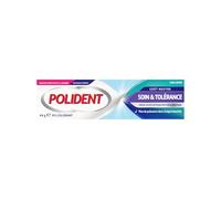 Polident Soin & Tolérance - Crème Fixative Prothèses Dentaires Partielles ou Complètes - Hypoallergénique, Goût Neutre - 44 g