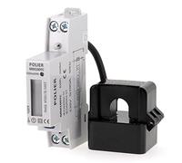 POLIER - MM100TC : Compteur électrique - Monophasé 100 A avec Transformateur d'Intensité - Sortie d'impulsion - Simple tarif