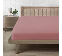 Poligino Drap Housse 90x190, Microfibre Confortable et Respirant, Rose Foncé