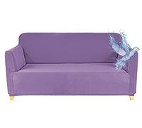 Poligino Housse Canape 2 Places (130-170 CM), Housse Canape Impermeable Extensible, Protege Canapes avec Accoudoirs - Lilas