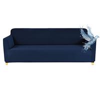 Poligino Housse Canape 3 Places (180-220 CM), Housse Canape Impermeable Extensible, Protege Canapes avec Accoudoirs - Bleu