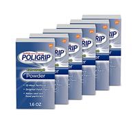PoliGrip Super Denture Adhesive Powder, Extra Strength 1.6 oz Container (Pack of 6) by Super Poli-Grip