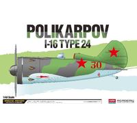 Polikarpov I-16 Type 24 Chasseur 1:48 Kit De Modèle En Plastique ACADEMY