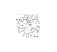 POLINI Disque Frein Scooter AV Wave Compatible avec trekker/viva/elyseo/typhoon/nrg-99/sym (d.190)