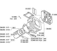 POLINI Kit de cylindres BWS-MBK Booster ? 47mm Goupille 12mm