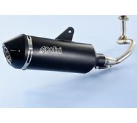 POLINI Maxi-Scooter komplette Auspuffanlage - Aluminium schwarz Vespa