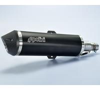 Motodak Silencieux POLINI Maxi-Scooter alu Noir/Casquette alu Piaggio MP3 500