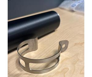 Polini Silencieux d'échappement à 2 trous - Amortisseur en aluminium de qualité supérieure - 290 mm x 60 mm - Durable et élégant