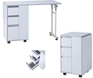 Polironeshop NAX - Table de Manucure Professionnelle Pliable, Idéale pour Soins des Ongles et Manucure, Pratique et Ergonomique