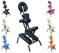 Polironeshop Pan - Chaise Ergonomique Multifonctionnelle pour Massages, Tatouages, Soins Esthétiques, Physiothérapie, Réflexologie, Salon de Beauté et Studio Tattoo (Noir)